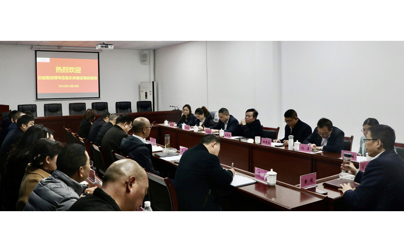 巨能集團黨委書記陳中毅一行調研指導眉山市東岸建設公司工作